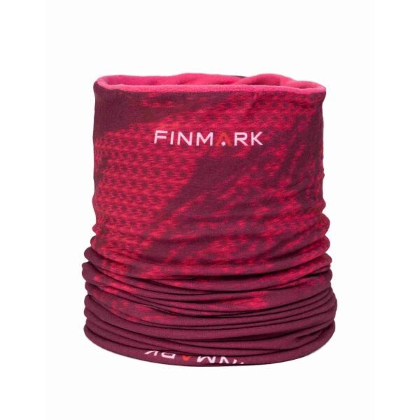 Finmark Finmark MULTIFUNCTIONAL SCARF WITH FLEECE Multifunkcionalni šal, crvena, veličina