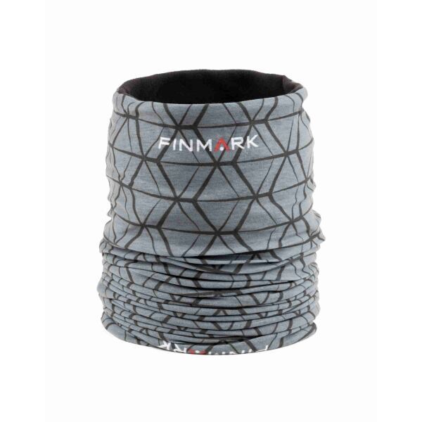 Finmark Finmark MULTIFUNCTIONAL SCARF WITH FLEECE Višenamjenski šal, siva, veličina