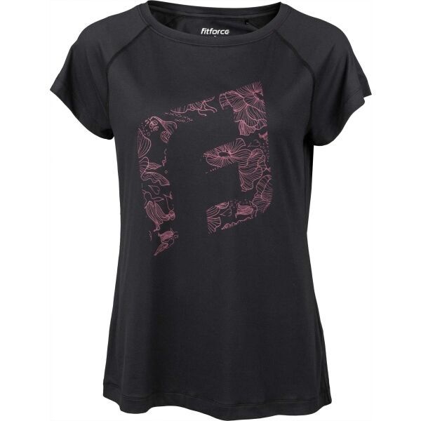 Fitforce Fitforce HASLEY Ženska fitness majica, crna, veličina