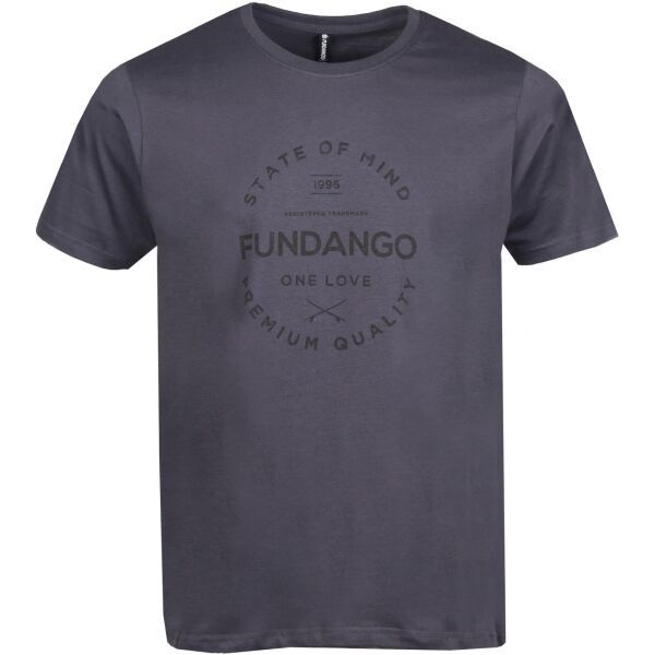 FUNDANGO FUNDANGO BASIC T LOGO-4 T-SHIRT Muška majica, tamno siva, veličina
