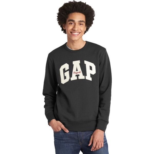 GAP GAP CREWNECK LOGO Muška dukserica, tamno siva, veličina