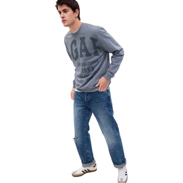 GAP GAP J - TONAL PLACED EST CREW Muška majica, plava, veličina