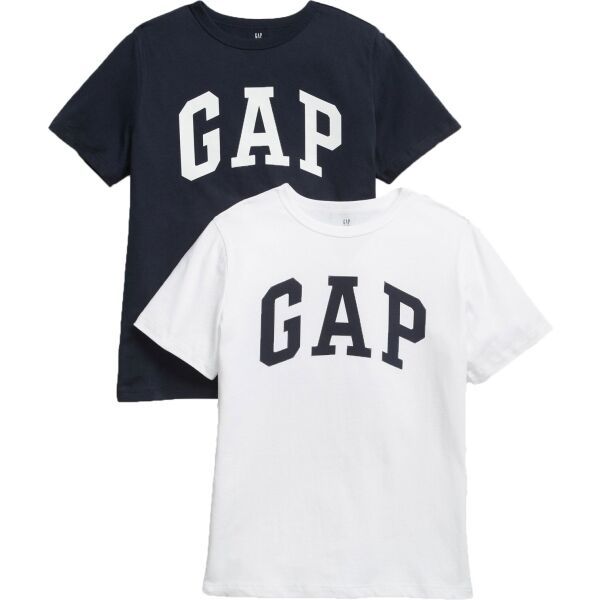 GAP GAP V-2PK SS LOGO TEE Majice za dječake, bijela, veličina