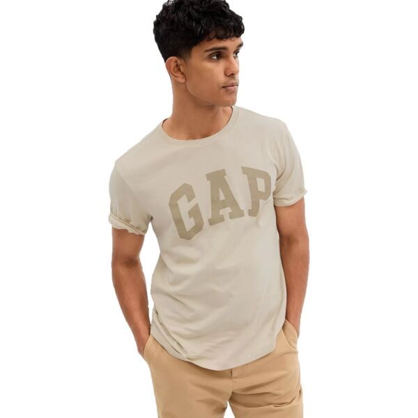 GAP GAP V-BASIC LOGO T Muška majica, bež, veličina