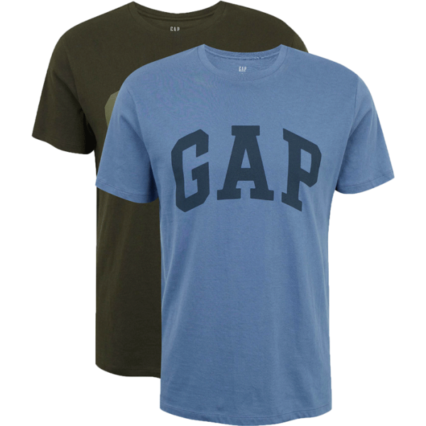 GAP GAP V-INTX 2PK ARCH LOGO Muška majica, khaki, veličina