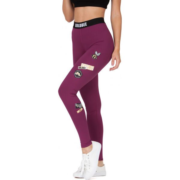 GOLDBEE GOLDBEE BEONE Ženske tajice, boja vina, veličina