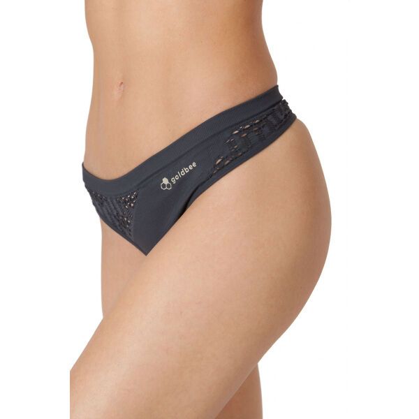 GOLDBEE GOLDBEE BESTRING GL Ženske tange, tamno siva, veličina