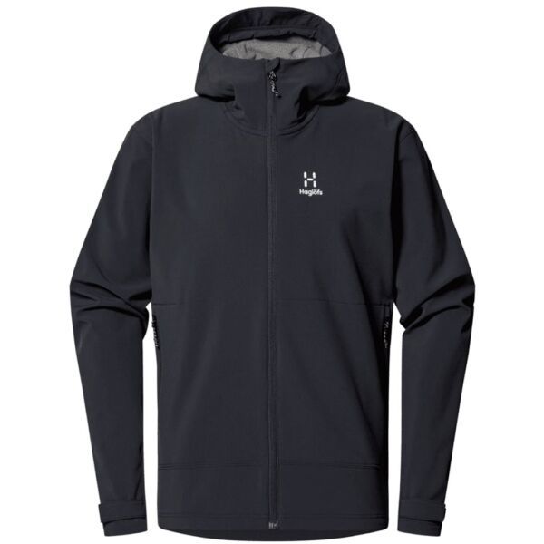 HAGLÖFS HAGLÖFS CHILLY SOFTSHELL HOOD M Muška softshell jakna, crna, veličina