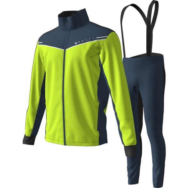 Halti Halti VIRE XCT SET M Muški set za skijaško trčanje, reflektirajući neon, veličina