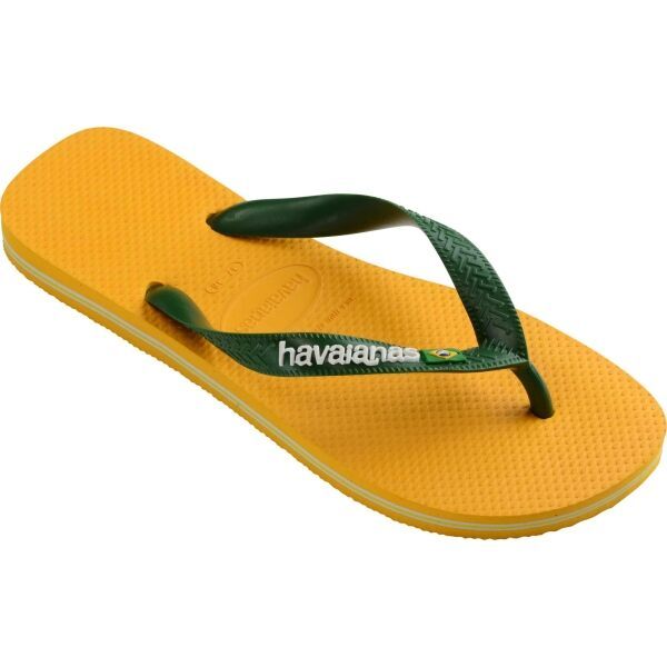 HAVAIANAS HAVAIANAS BRASIL LOGO Unisex japanke, žuta, veličina 45/46