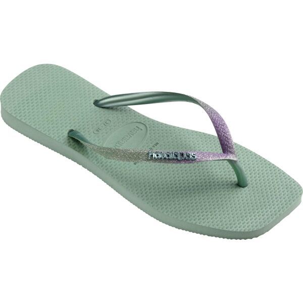 HAVAIANAS HAVAIANAS SQUARE GLITTER Ženske japanke, svijetlo zelena, veličina 39/40