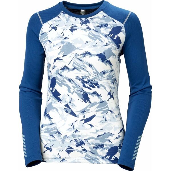 Helly Hansen Helly Hansen W LIFA ACTIVE GRAPHIC CREW Ženski funkcionalni osnovni sloj, plava, veličina