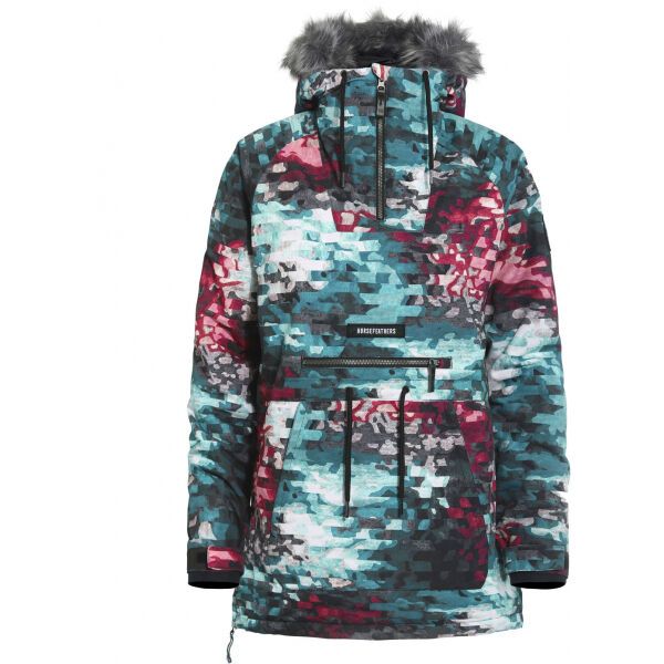Horsefeathers Horsefeathers DERIN JACKET Dámská lyžařská/snowboardová bunda, tirkiz, veličina