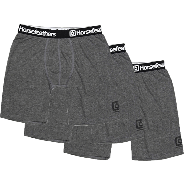 Horsefeathers Horsefeathers DYNASTY LONG 3PACK BOXER SHORTS Muške bokserice, tamno siva, veličina