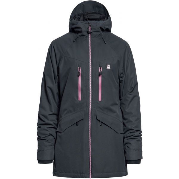 Horsefeathers Horsefeathers LARRA JACKET Dámská lyžařská/snowboardová bunda, tamno siva, veličina