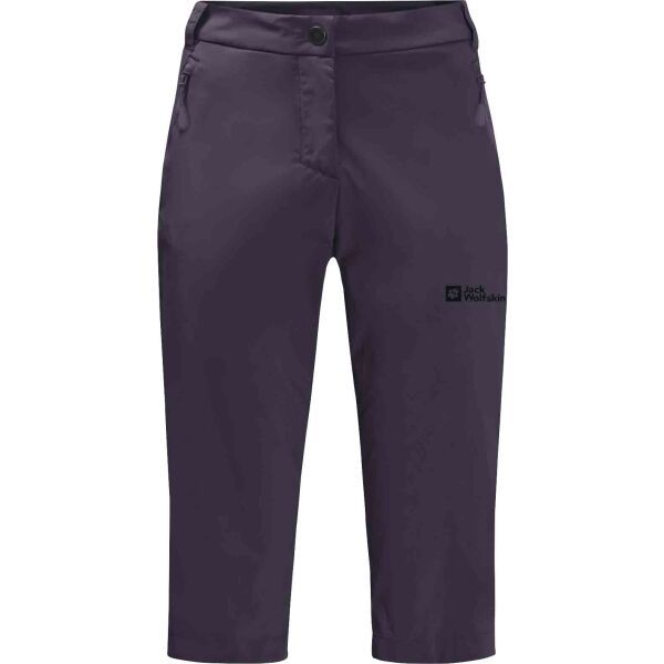 Jack Wolfskin Jack Wolfskin ACTIVATE LIGHT 3/4 Ženske poluduge hlače za planinarenje, ljubičasta, veličina