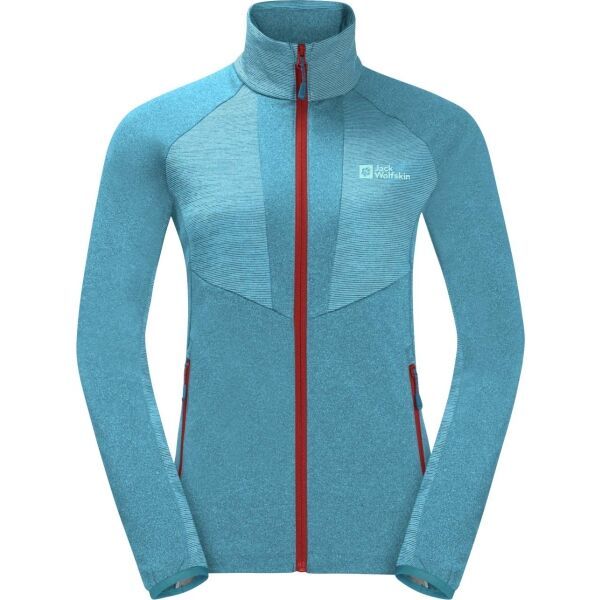 Jack Wolfskin Jack Wolfskin BLATTSTEIG FZ W Ženska jakna za aktivnosti na otvorenom, svjetlo plava, veličina