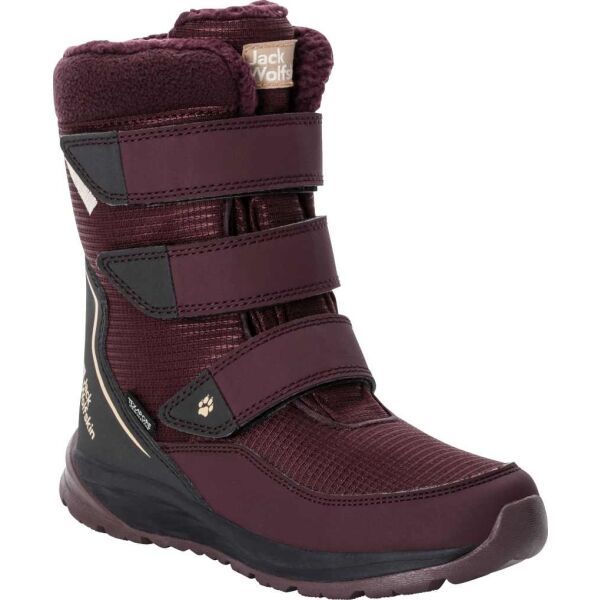 Jack Wolfskin Jack Wolfskin POLAR BOOT TEXAPORE HIGH VC K Dječja zimska obuća, boja vina, veličina