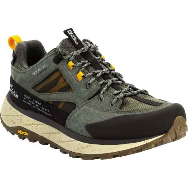 Jack Wolfskin Jack Wolfskin TERRAQUEST TEXAPORE LOW M Muške trekking tenisice, khaki, veličina