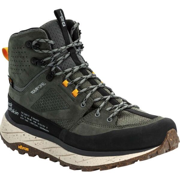Jack Wolfskin Jack Wolfskin TERRAQUEST TEXAPORE MID M Muške gležnjače za trekking, zelena, veličina