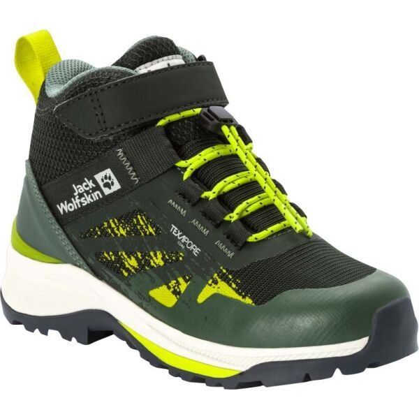Jack Wolfskin Jack Wolfskin VILI HIKER TEXAPORE MID K Dječje gležnjače za trekking, zelena, veličina