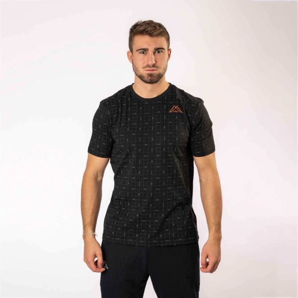 Kappa Kappa LOGO EFRIGE CELO PRINT Muška majica, crna, veličina