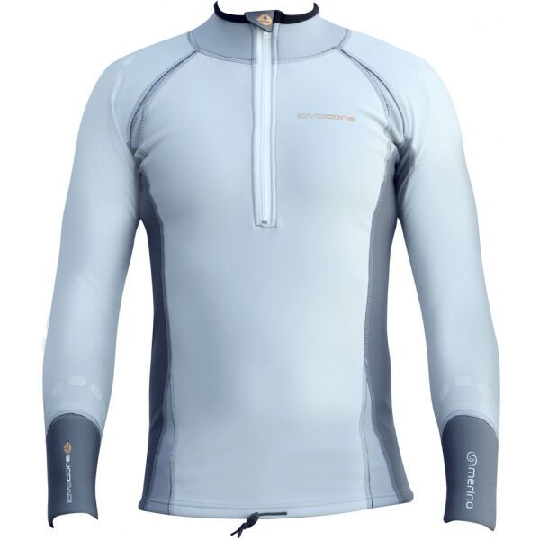 LAVACORE LAVACORE LC ELITE SHIRT LONG SLEEVE Top s merinom za vodeni sport, siva, veličina