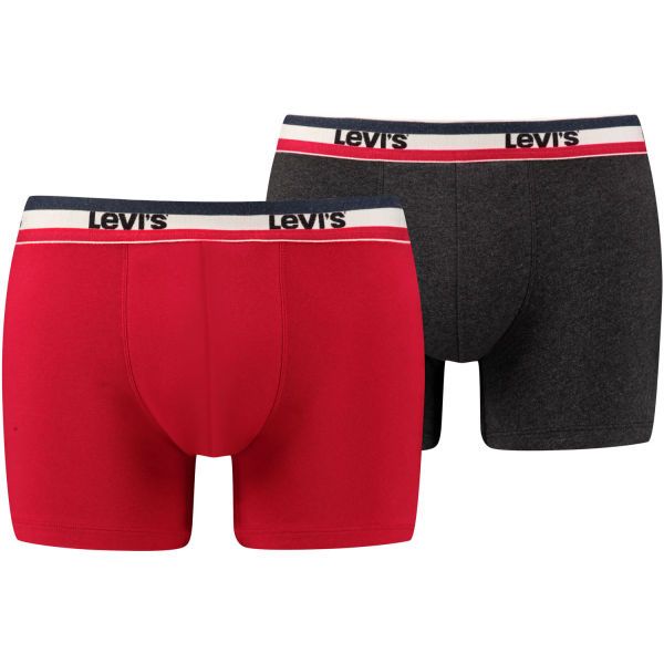 Levi's&reg; Levi's&reg; LEVIS MEN SPRTSWR LOGO BOXER BRIEF 2P Muške bokserice, tamno siva, veličina