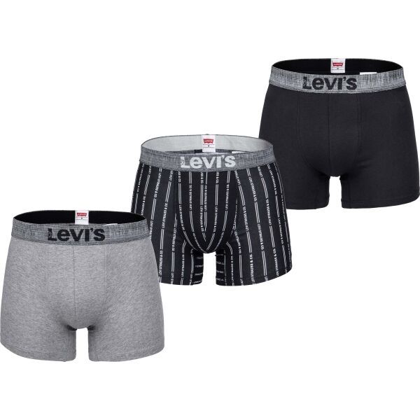 Levi's&reg; Levi's&reg; MEN BACK IN SESSION TRUNK 3P Muške bokserice, crna, veličina