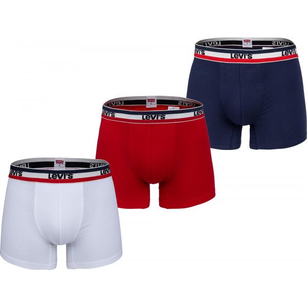 Levi's&reg; Levi's&reg; MEN SPRTSWR LOGO BOXER BRIEF 3P Muške bokserice, bijela, veličina