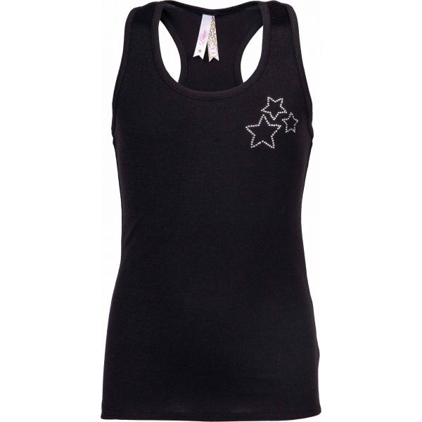 Lewro Lewro THENIE Majica bez rukava za djevojčice, crna, veličina