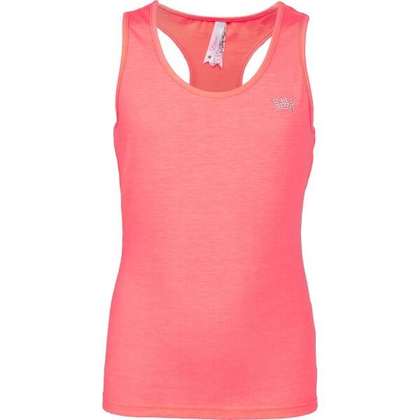 Lewro Lewro VENIE Lagana majica bez rukava za djevojčice, boja lososa, veličina