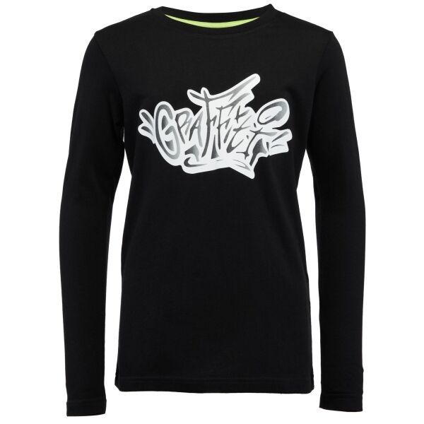 Lewro Lewro ZAWAR Majica za dječake, crna, veličina