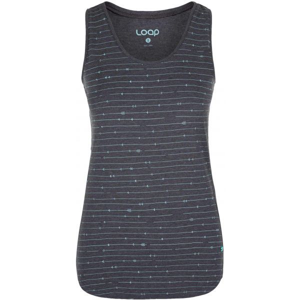 Loap Loap ADMIENA Ženska majica bez rukava, tamno siva, veličina