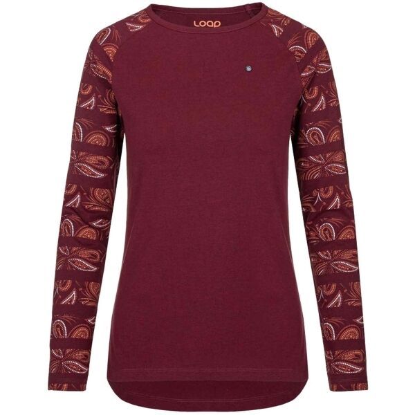 Loap Loap AMAZONA Ženska majica kratkih rukava, boja vina, veličina