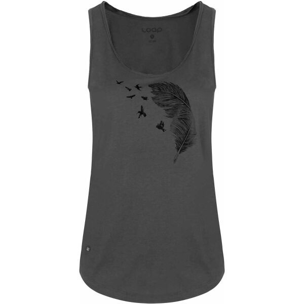 Loap Loap ASKA Ženska majica bez rukava, tamno siva, veličina