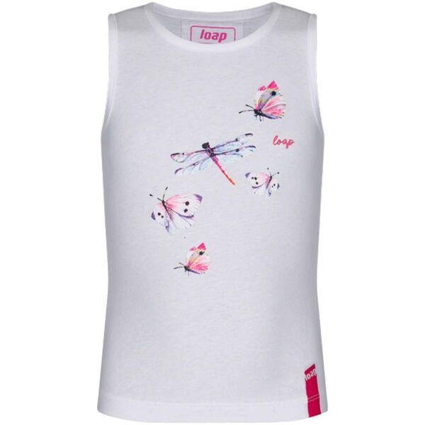 Loap Loap BESLANA Majica bez rukava za djevojčice, bijela, veličina