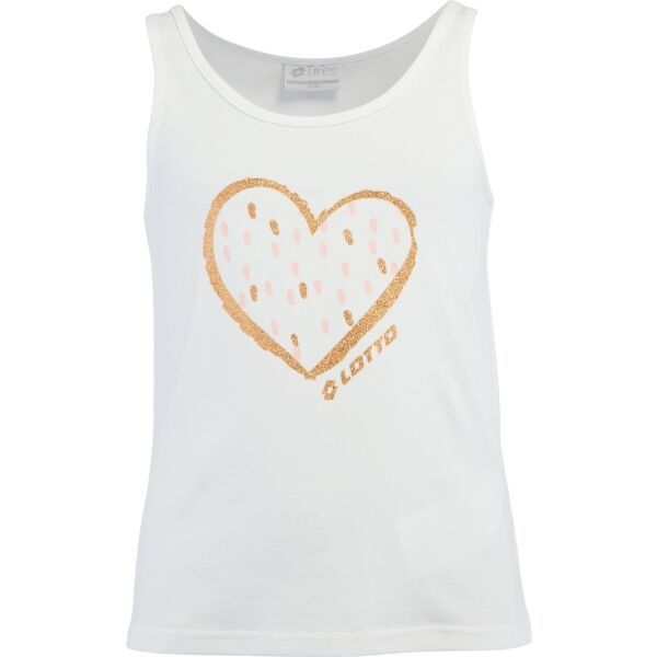 Lotto Lotto MEAD Majica bez rukava za djevojčice, bijela, veličina