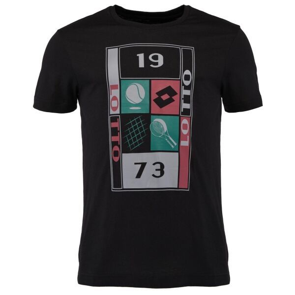 Lotto Lotto TEE SUPRA VII Muška majica kratkih rukava, crna, veličina
