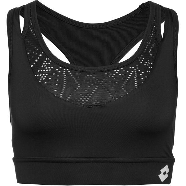 Lotto Lotto WORKOUT TOP W Ženski sportski grudnjak, crna, veličina