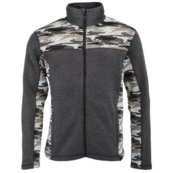 Lotto Lotto YOYO CAMO Muška dukserica s izgledom džempera, tamno siva, veličina