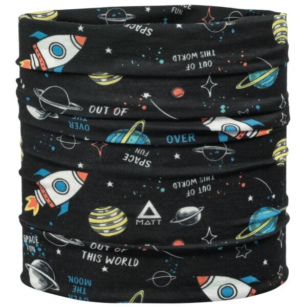 Matt Matt COOLMAX ECO Dječja marama za vrat, crna, veličina