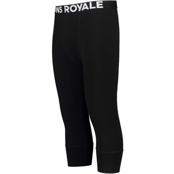 MONS ROYALE MONS ROYALE CASCADE MERINO FLEX 200 3/4 LEGGING Muško funkcijsko 3/4 rublje od merino vune, crna, veličina