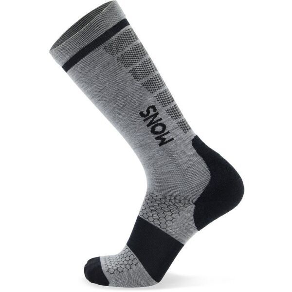 MONS ROYALE MONS ROYALE PRO LITE MERINO SNOW SOCK Uniseks skijaške merino čarape, siva, veličina