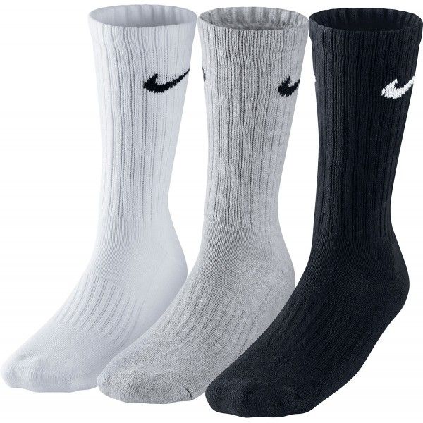 Nike Nike 3PPK VALUE COTTON CREW 3PPK VALUE COTTON CREW - Sportske čarape, crna, veličina