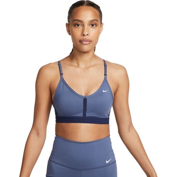 Nike Nike DF INDY V-NECK BRA W Ženski sportski grudnjak, plava, veličina