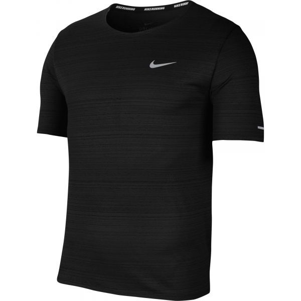 Nike Nike DRI-FIT MILER Muška majica za trčanje, crna, veličina
