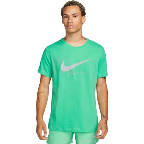 Nike Nike NK DF TEE RUN DIV DFC SS Muška majica za trčanje, svijetlo zelena, veličina