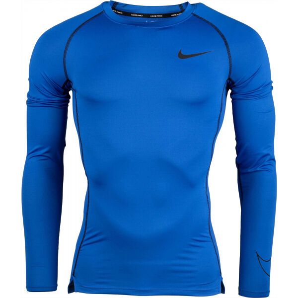 Nike Nike NP DF TIGHT TOP LS M Muška majica dugih rukava, plava, veličina