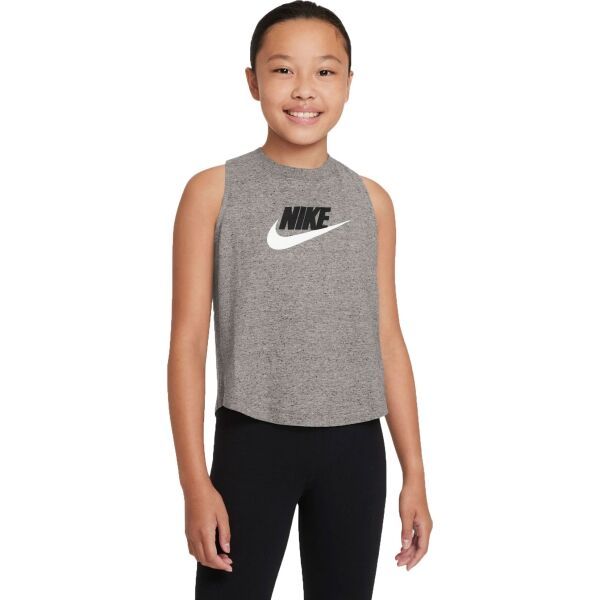 Nike Nike NSW TANK JERSEY Majica bez rukava za djevojčice, siva, veličina
